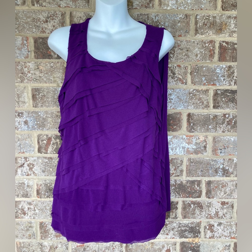 Chico's size 2 Purple Layered Tank Top